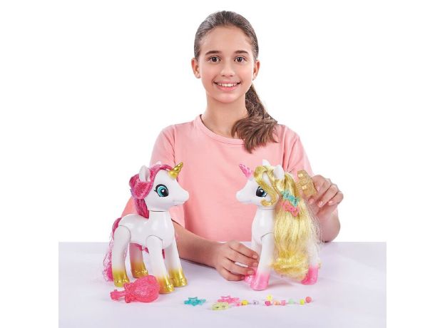 یونیکورن مو صورتی Sparkle Girlz به همراه اکسسوری, تنوع: 100372-Unicorn Styling Set Pink, image 8