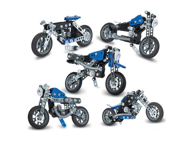 ست ساختنی فلزی مکانو مدل موتورسیکلت, image 3