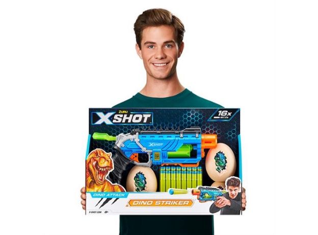 تفنگ ایکس شات X-Shot مدل Dino Striker آبی, image 2