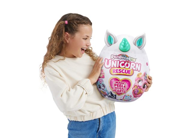 عروسک سورپرایزی رینبوکورنز RainBocoRns سری Unicorn Rescue با شاخ آبی, تنوع: 9262-Blue, image 4