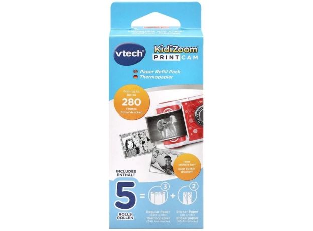 پک پنج تایی رول کاغذ پرینت Vtech, image 