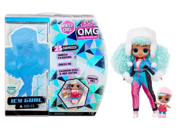 عروسک LOL Surprise سری OMG Winter Chill مدل Icy Gurl و BRRR B.B, image 