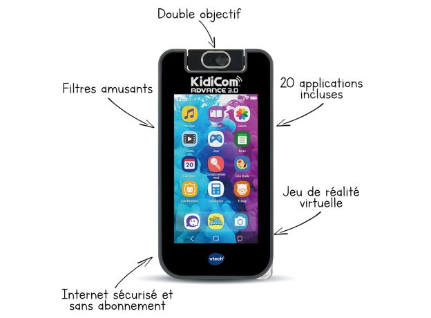 موبایل هوشمند مشکی Vtech مدل Advance 3.0, تنوع: 541103vt-Black, image 10