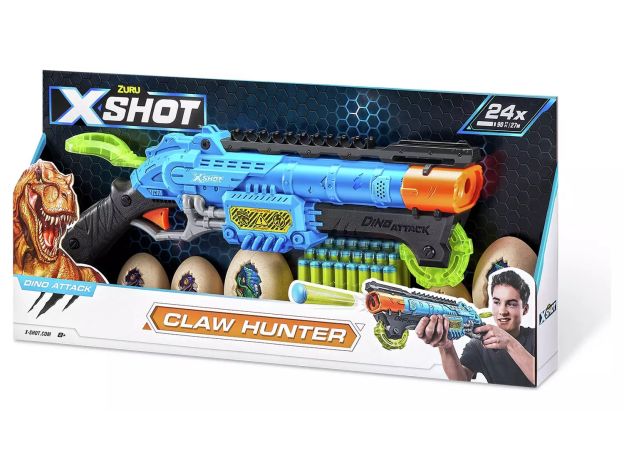 تفنگ ایکس شات X-Shot مدل Claw Hunter آبی, تنوع: 4861-Dino Attack Claw Hunter Blue, image 9