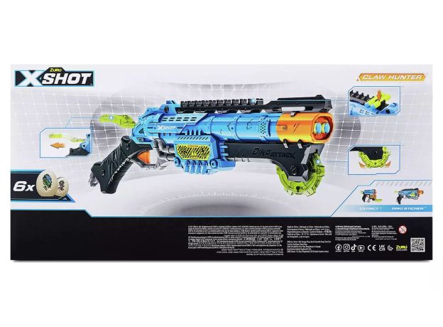 تفنگ ایکس شات X-Shot مدل Claw Hunter آبی, تنوع: 4861-Dino Attack Claw Hunter Blue, image 7