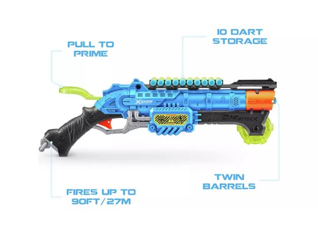 تفنگ ایکس شات X-Shot مدل Claw Hunter آبی, تنوع: 4861-Dino Attack Claw Hunter Blue, image 2