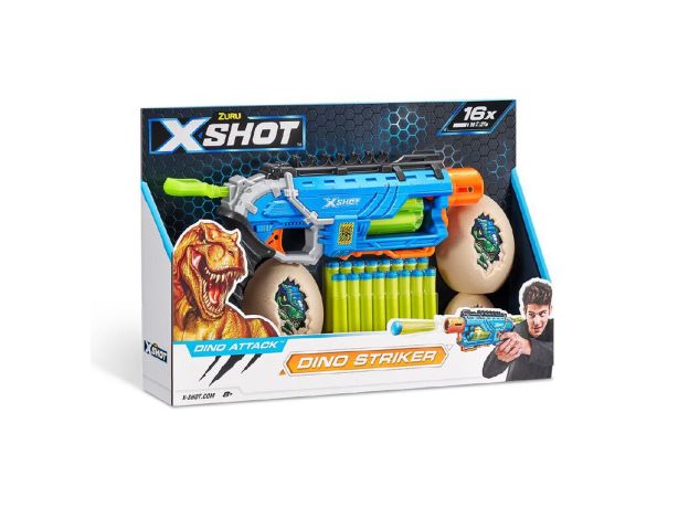 تفنگ ایکس شات X-Shot مدل Dino Striker آبی, image 9