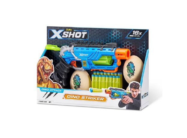 تفنگ ایکس شات X-Shot مدل Dino Striker آبی, image 8