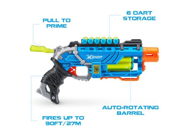 تفنگ ایکس شات X-Shot مدل Dino Striker آبی, image 4