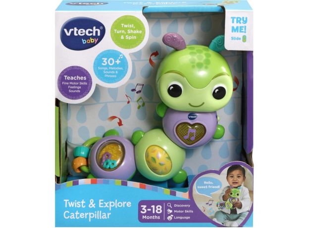 جغجغه موزیکال کرم ابریشم Vtech, image 