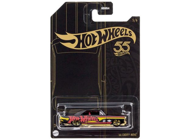 پک تکی ماشین Hot Wheels سری Chrome مدل 66 Chevy Nova, image 