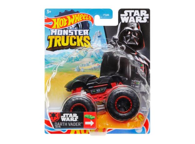 پک تکی ماشین Hot Wheels سری Monster Truck مدل Star Wars Darth Vader, تنوع: FYJ44-Darth Vader, image 