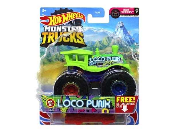 پک تکی ماشین Hot Wheels سری Monster Truck مدل Loco Punk, image 