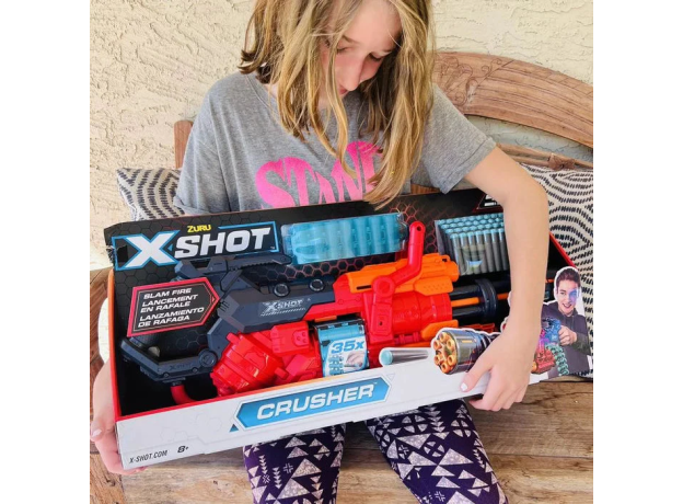 تفنگ‌ ایکس شات X-Shot مدل Crusher قرمز, image 9