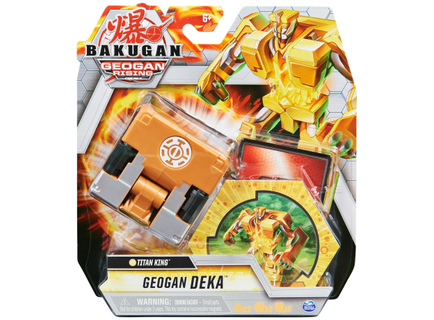 پک تکی بازی نبرد باکوگان Bakugan سری Geogan Deka مدل Titan king, image 