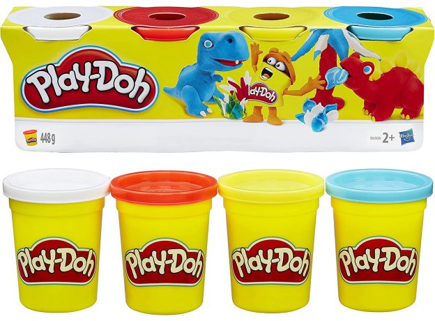 پک 4 تایی خمیربازی Play Doh مدل دایناسور, image 2