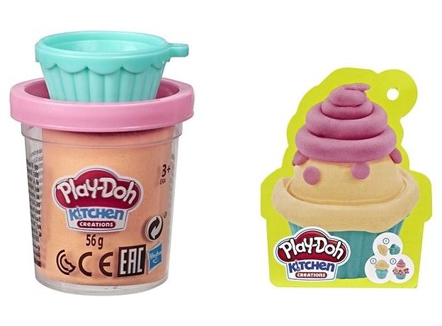 پک تکی خمیربازی Play Doh مدل کاپ کیک, تنوع: E7474-Cupcake, image 