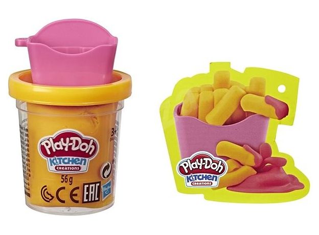 پک تکی خمیربازی Play Doh مدل سیب زمینی سرخ کرده, تنوع: E7474-French fries, image 