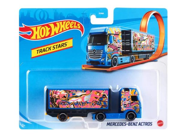 کامیون مسابقه ای Hot Wheels مدل مرسدس بنز اکتروس, تنوع: BFM60-979J-Mercedes Benz Actros, image 