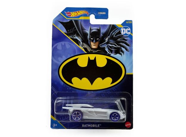 پک تکی ماشین Hot Wheels سری Batman مدل Batmobile سفید, image 