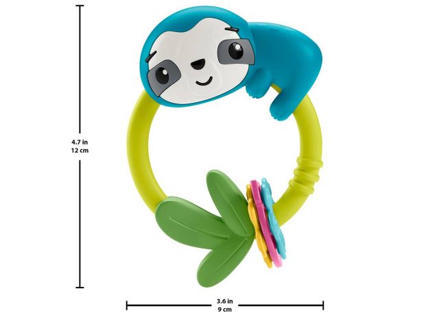 جغجغه تنبل کوچولو Fisher Price, تنوع: HJW11-Sloth, image 4