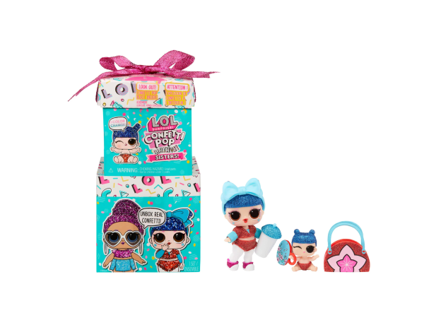 پک 2 تایی عروسک های LOL Surprise سری  Confetti Popمدل Birthday Sisters, image 