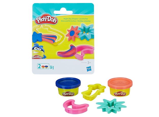 ست خمیربازی با قالب Play Doh مدل آسمان شب, تنوع: E0801-Night, image 