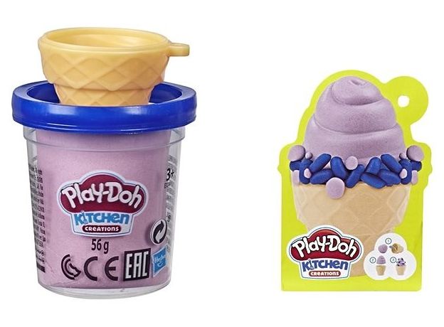 پک تکی خمیربازی Play Doh مدل بستنی قیفی, تنوع: E7474-Ice Cream, image 