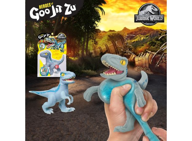 عروسک فشاری گو جیت زو Goo Jit Zu سری Jurassic World مدل Blue, تنوع: 41303-Blue, image 6