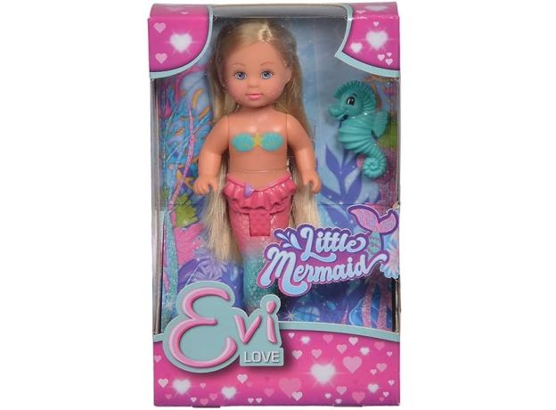 عروسک 12 سانتی Evi Love سری پری دریایی کوچولو مدل صورتی, تنوع: 105733424-Little Mermaid Purple, image 3