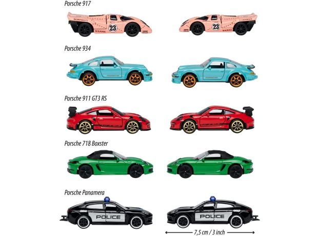 پک 5 تايی ماشين های Majorette مدل Porsche Edition, image 4