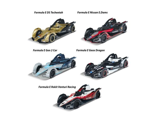 پک 5 تايی ماشين های مسابقه فلزی Majorette مدل Formula-E Gen 2 Cars, image 3