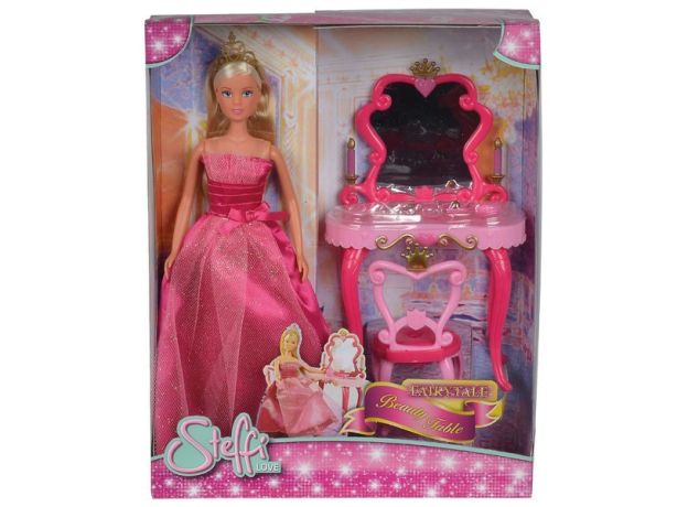 عروسک 29 سانتی Steffi Love به همراه میز آرایشی افسانه ای, image 6
