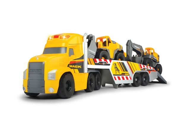 ست کامیون ماک به همراه لودر و بیل مکانیکی ولوو  Dickie Toys, image 2