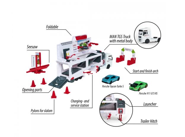 کامیون حمل ماشین های پورشه مدل MAN TGX Majorette, image 4