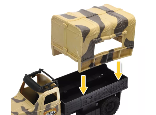 ست بازی کامیون و هلیکوپتر سربازهای Soldier Force مدل Trooper Truck, image 4