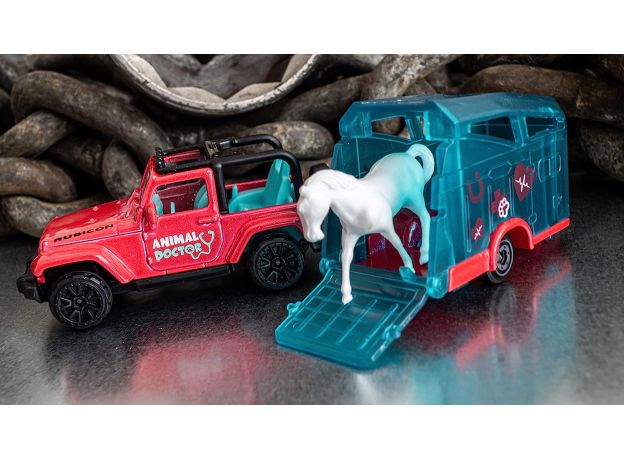 پک تکی ماشين های تريلر دخترانه Majorette مدل Jeep Wrangler, تنوع: 212053184-Trailer Wrangler, image 5