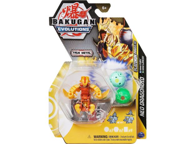 پک 3 تایی باکوگان Bakugan سری Evolutions مدل Neo Dragonoid, تنوع: 6063394-Neo Dragonoid 1, image 