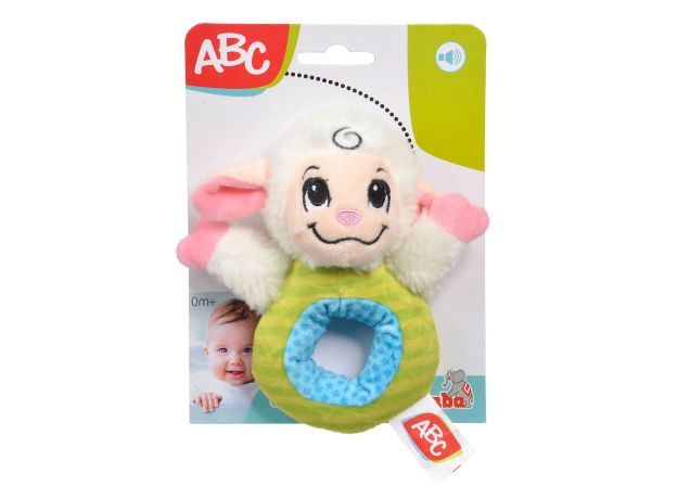 جغجغه پولیشی ABC مدل بره کوچولو, تنوع: 104010125-Plush Rattle the Sheep, image 