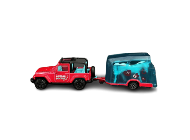 پک تکی ماشين های تريلر دخترانه Majorette مدل Jeep Wrangler, تنوع: 212053184-Trailer Wrangler, image 3