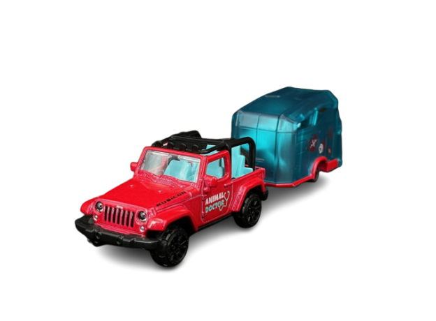 پک تکی ماشين های تريلر دخترانه Majorette مدل Jeep Wrangler, تنوع: 212053184-Trailer Wrangler, image 2