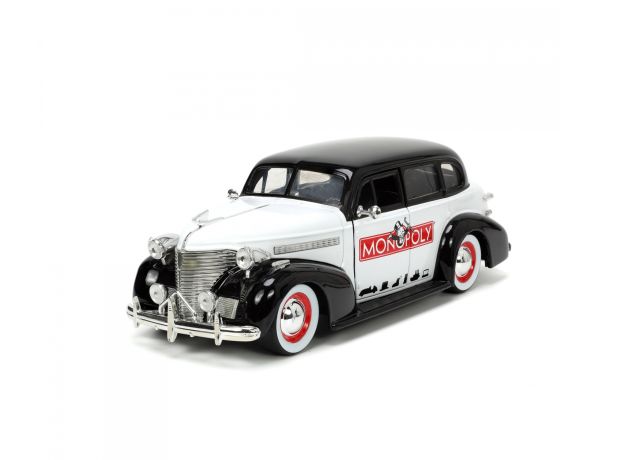 ماشین فلزی 1939 Chevy Master Deluxe و فیگور فلزی آقای مونوپولی با مقیاس 1:24, image 5