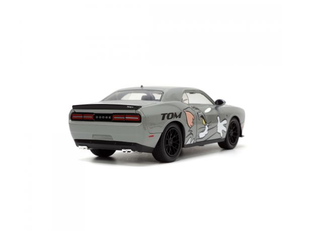 ماشین فلزی 2015 Dodge Challenger Hellcat و فیگور فلزی جری با مقیاس 1:24, image 6