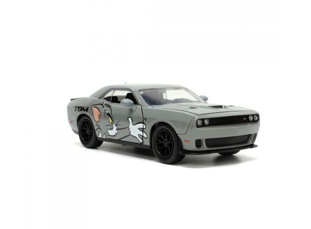 ماشین فلزی 2015 Dodge Challenger Hellcat و فیگور فلزی جری با مقیاس 1:24, image 7