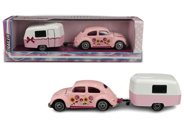 پک تکی ماشين های تريلر دخترانه Majorette مدل Volkswagen Beetle, تنوع: 212053184-Trailer Volkswagen Beetle, image 