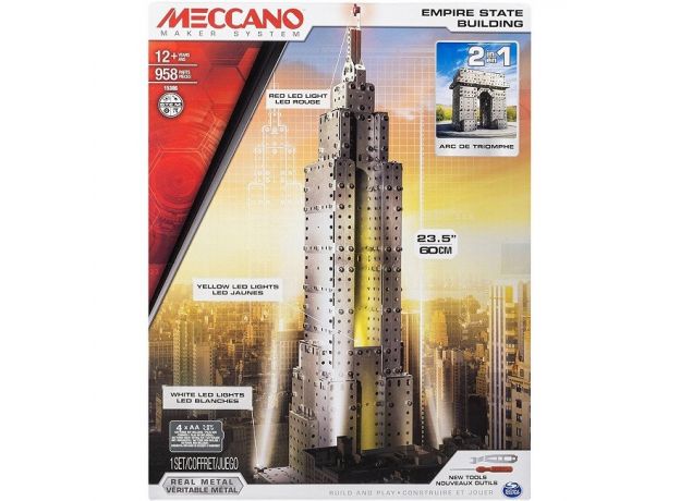ست ساختنی فلزی 2 در 1 مکانو  Empire State Building, image 