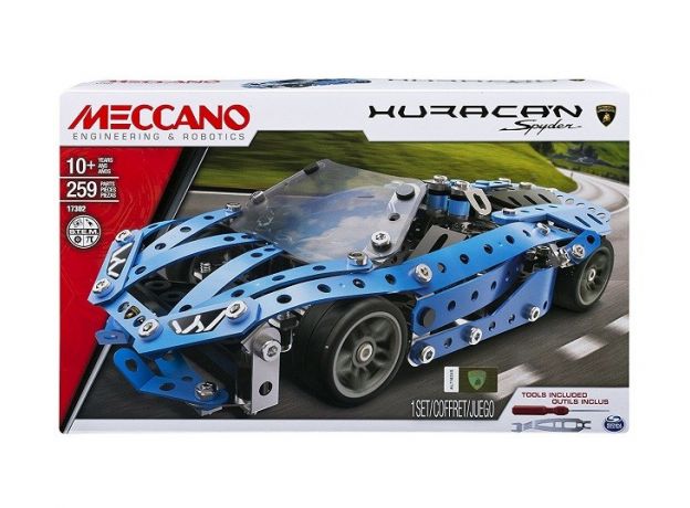 ست ماشین ساختنی فلزی مکانو Lamborghini Huracan, image 