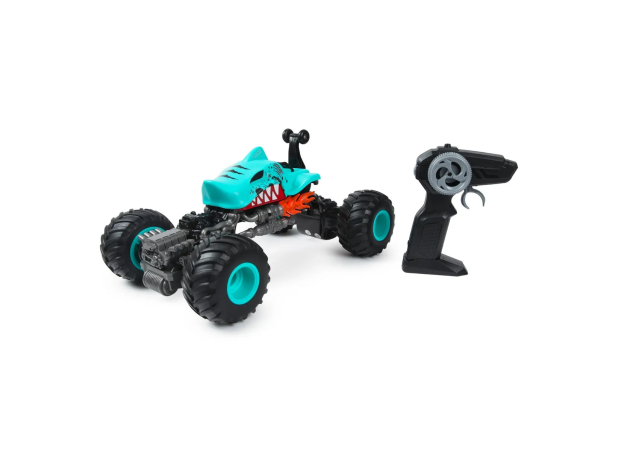 ماشین کنترلی Shark Monster Truck طرح کوسه Crazon مدل آبی, تنوع: 333-FD22161-Shark Monster Truck Blue, image 2