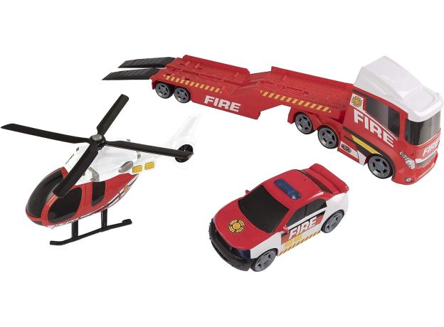 تریلی حمل ماشین و هلیکوپتر آتشنشانی Teamsterz, image 6