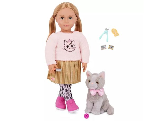 عروسک 46 سانتی OG مدل Melena همراه با گربه چارتروکس, image 2